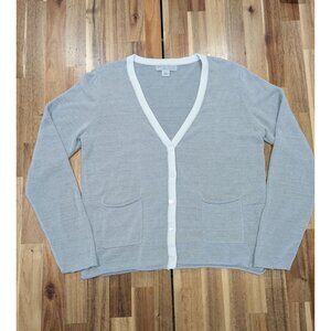 Barefoot Dreams CozyChic Ultra Lite Gray Cardigan Large